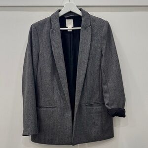 H&M Charcoal Textured Blazer